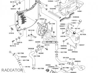RADIATOR - ZX900F2 NINJA ZX9R 2003 USA CALIFORNIA CANADA