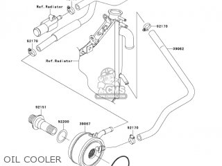 OIL COOLER - ZX900F2 NINJA ZX9R 2003 USA CALIFORNIA CANADA