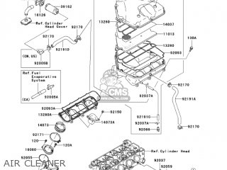 AIR CLEANER - ZX900F2 NINJA ZX9R 2003 USA CALIFORNIA CANADA