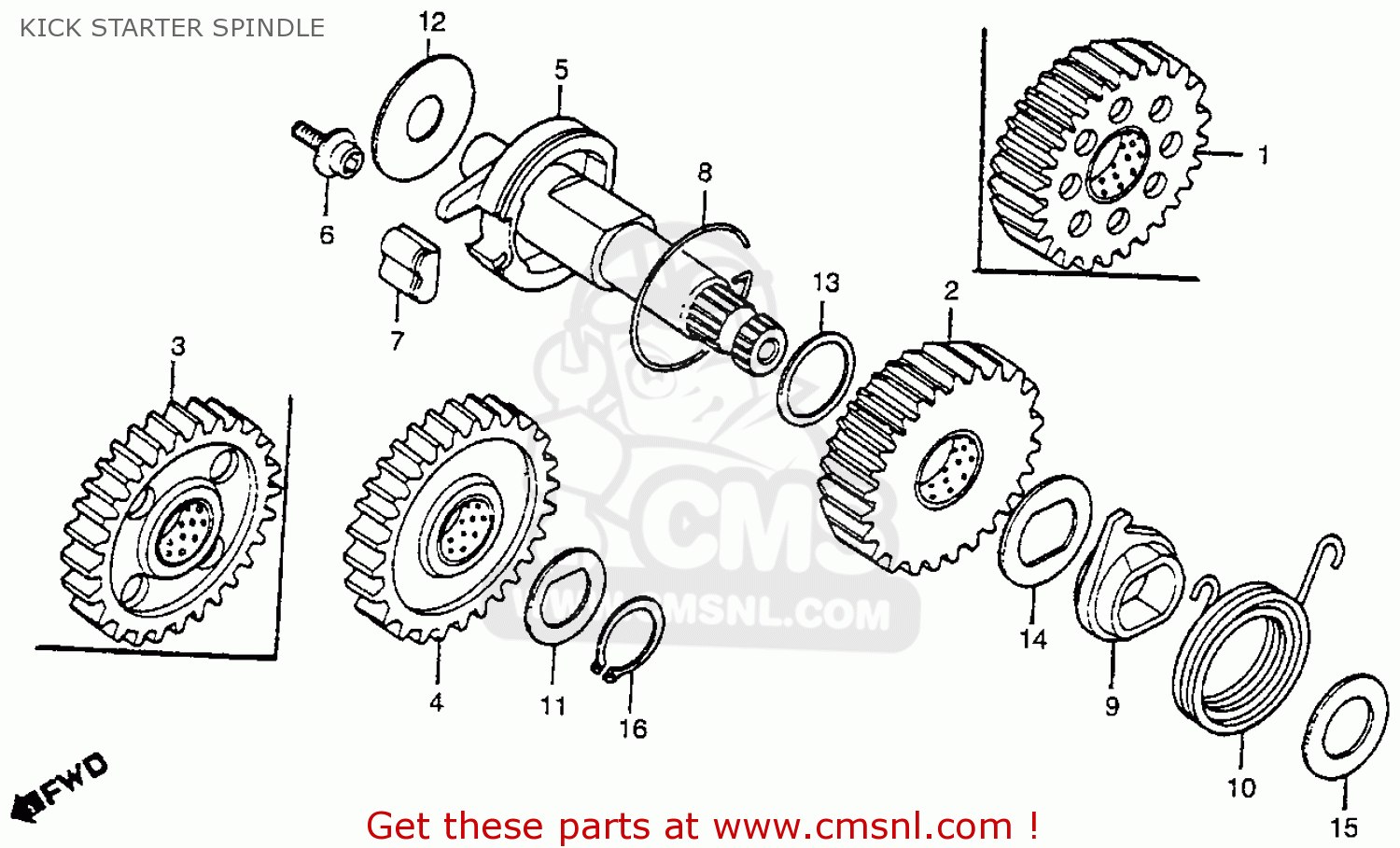 28250430000 Spindle Comp,kick Honda buy the 28250430000 at CMSNL