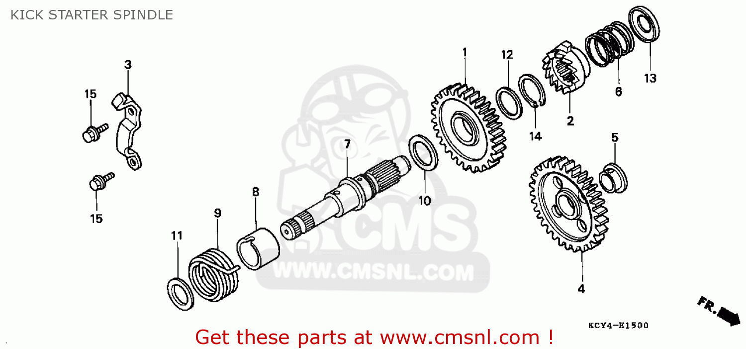 BUSH,14MM for XR400R 1997 (V) USA order at CMSNL