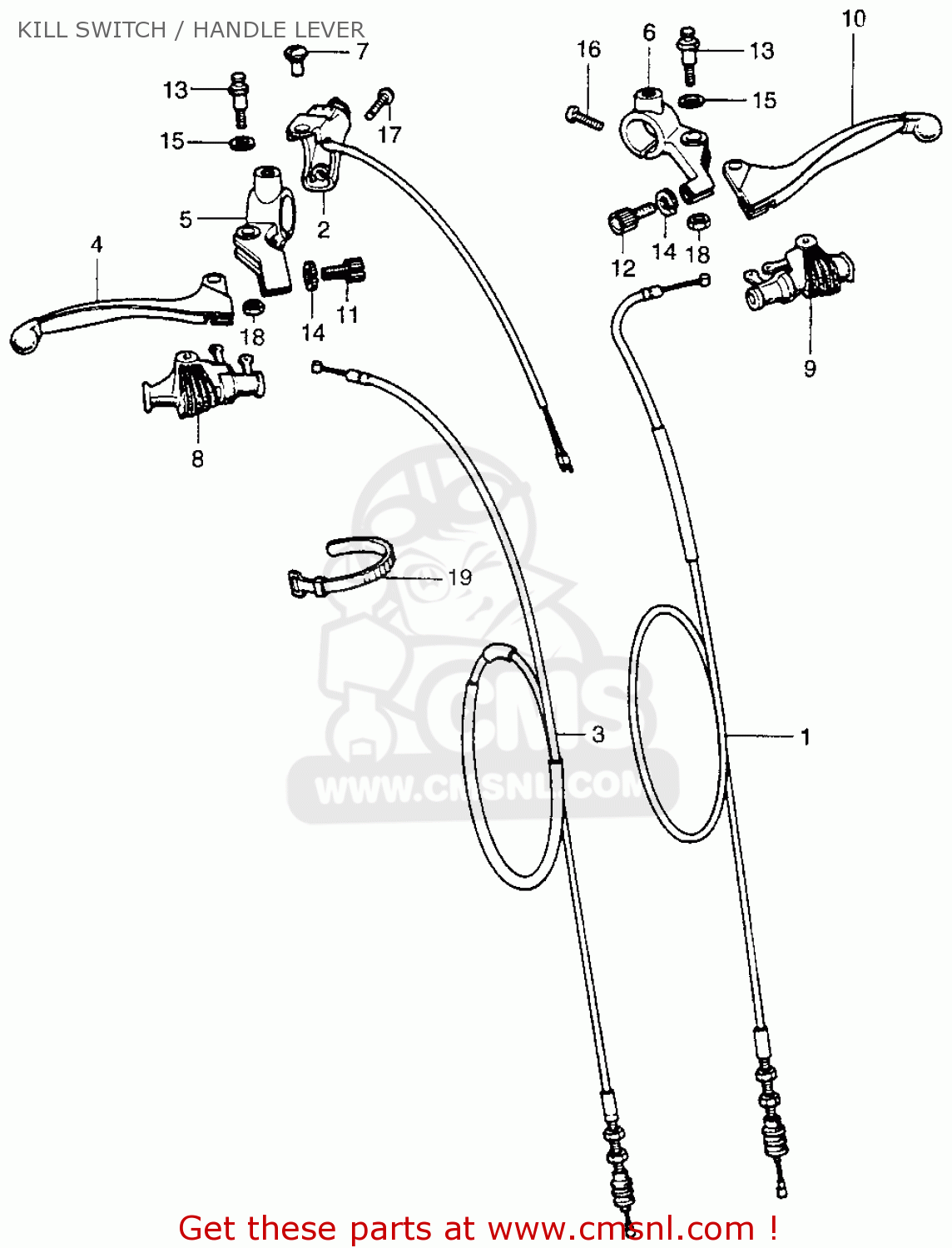 53190329010 Lever,l.handle Honda buy the 53190329010 at CMSNL