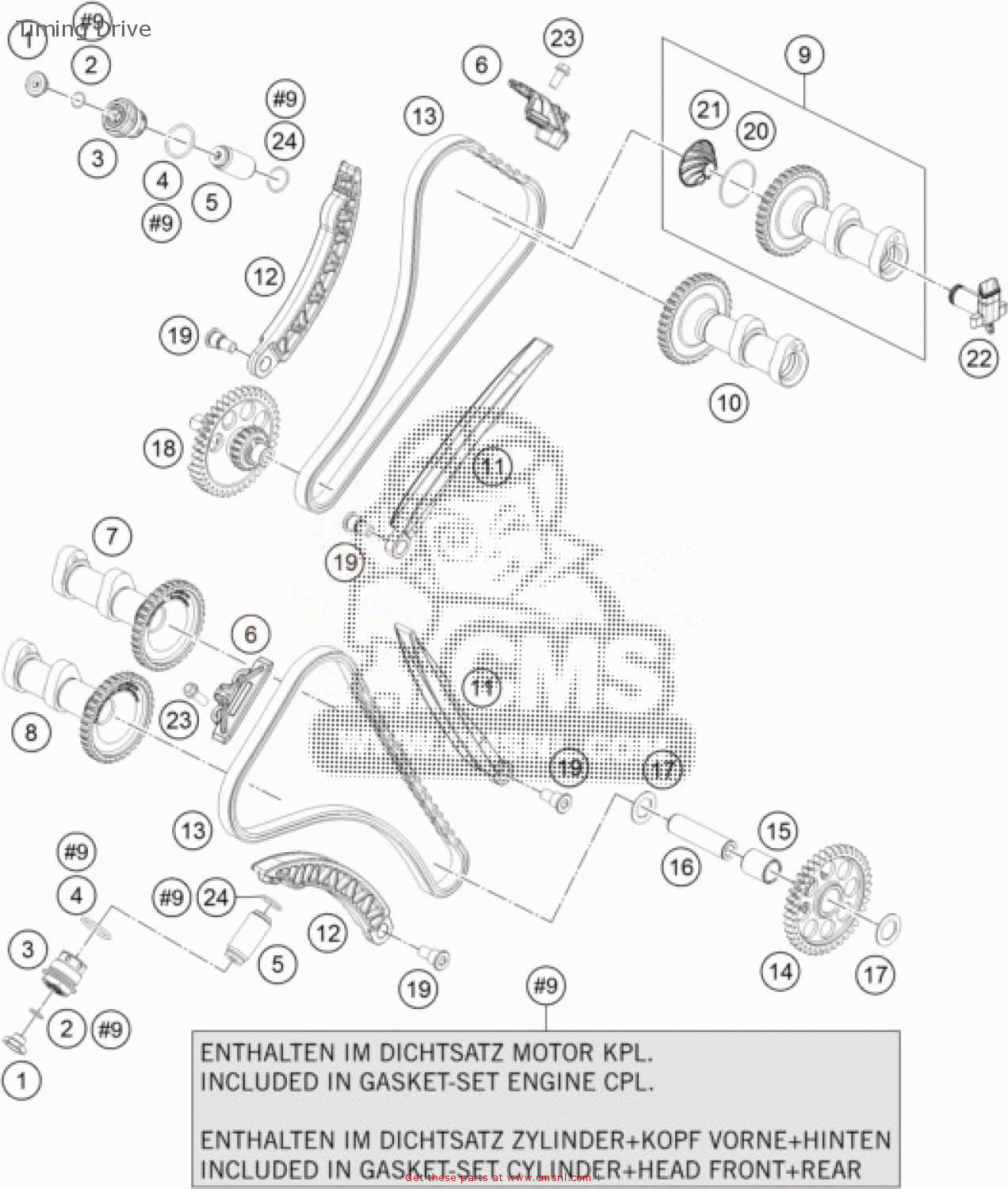 KTM 1290 Super Adventure S, orange Japan 2019 Timing Drive - buy 