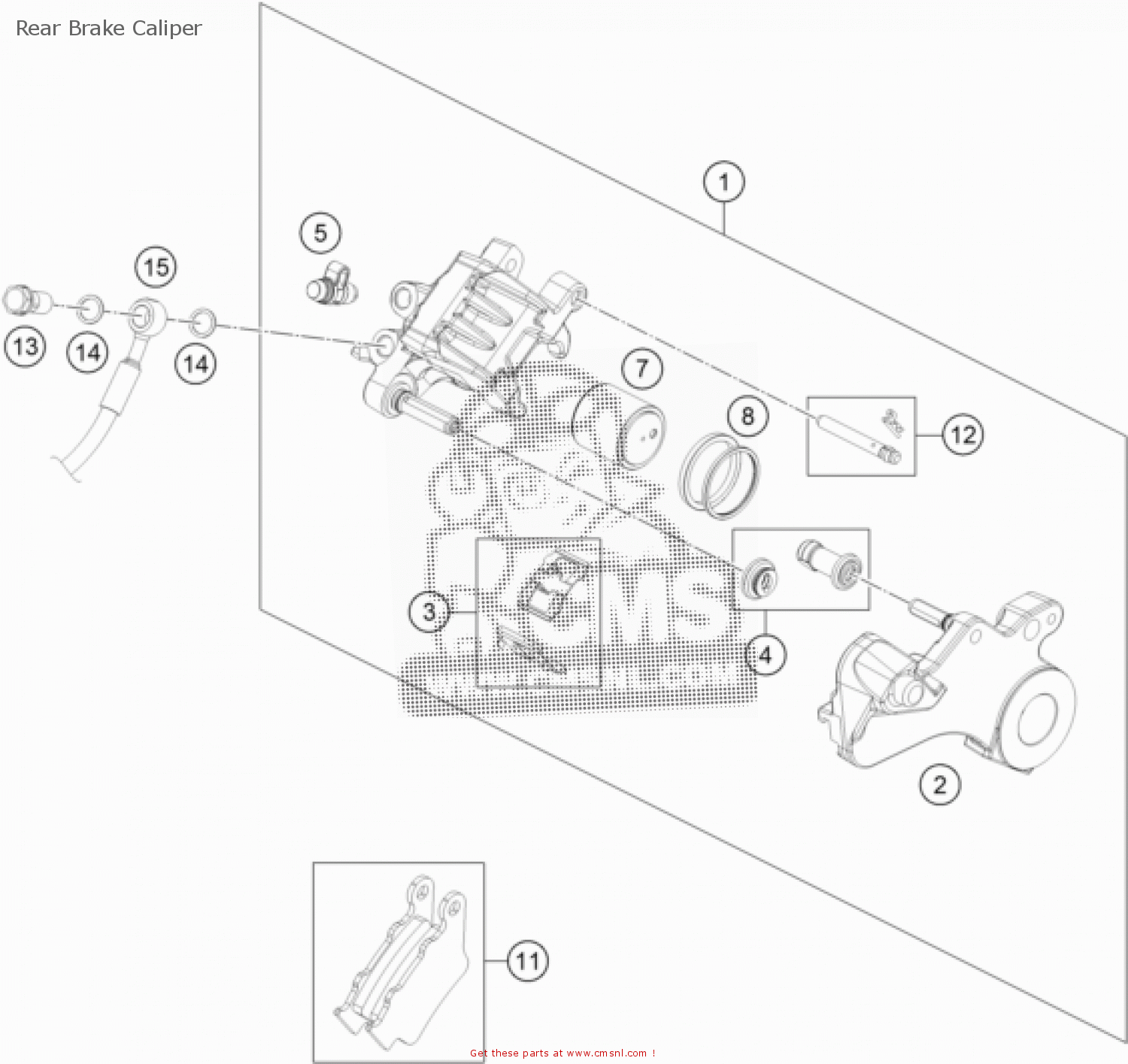 Ktm 690 Rear Brake Rotor KTM 690 DUKE R ABS CKD Malaysia 2014 Rear Brake Caliper - buy original ...