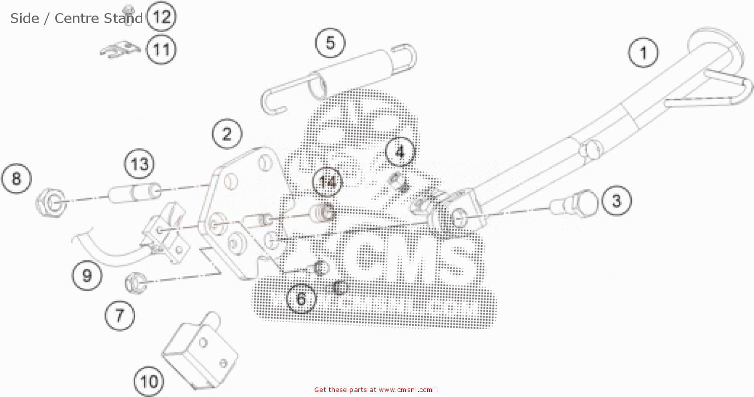 KTM RC 390, black China 2019 Side / Centre Stand - buy original Side ...