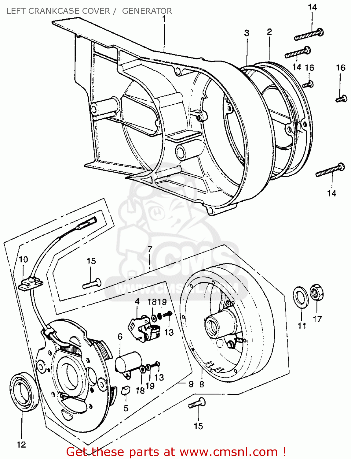 FLY WHEEL for XR75 K2 1975 USA order at CMSNL