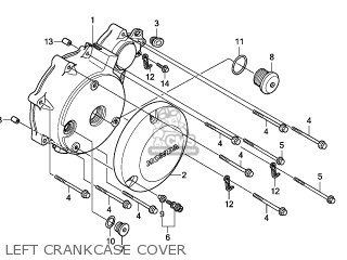 COVER,L CRANKCASE COVER,L CRANKCASE
