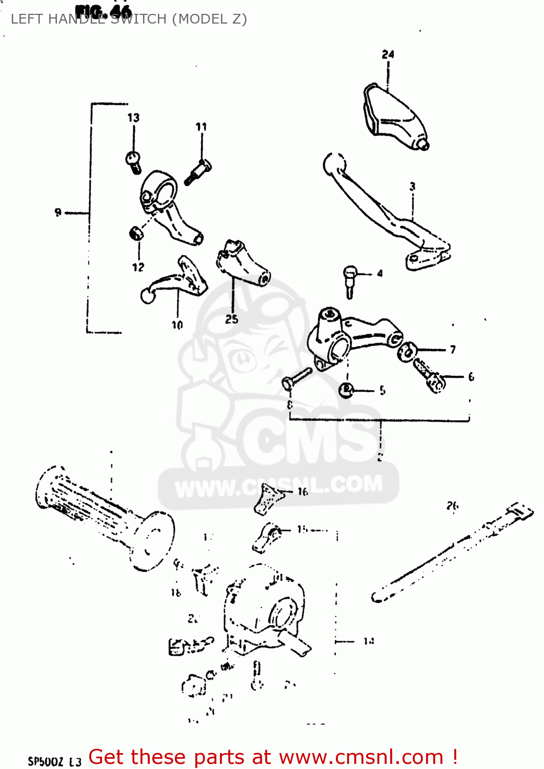 5762149101 Lever,clutch Suzuki buy the 5762149101 at CMSNL