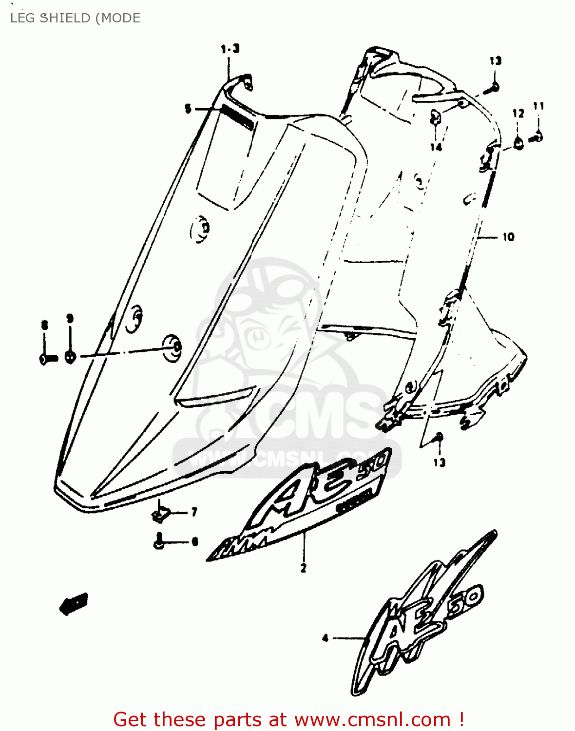 6864136D20B0W: Emblem,leg Shield Suzuki - buy the 68641-36D20-B0W at CMSNL