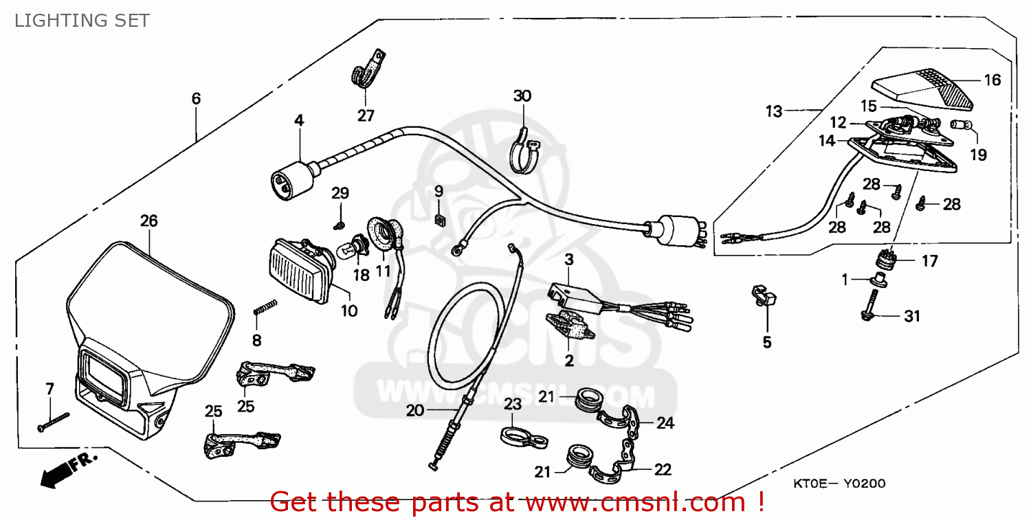 87126KT0A50ZA: Set Illust,*r134* Honda - buy the 87126-KT0-A50ZA at CMSNL