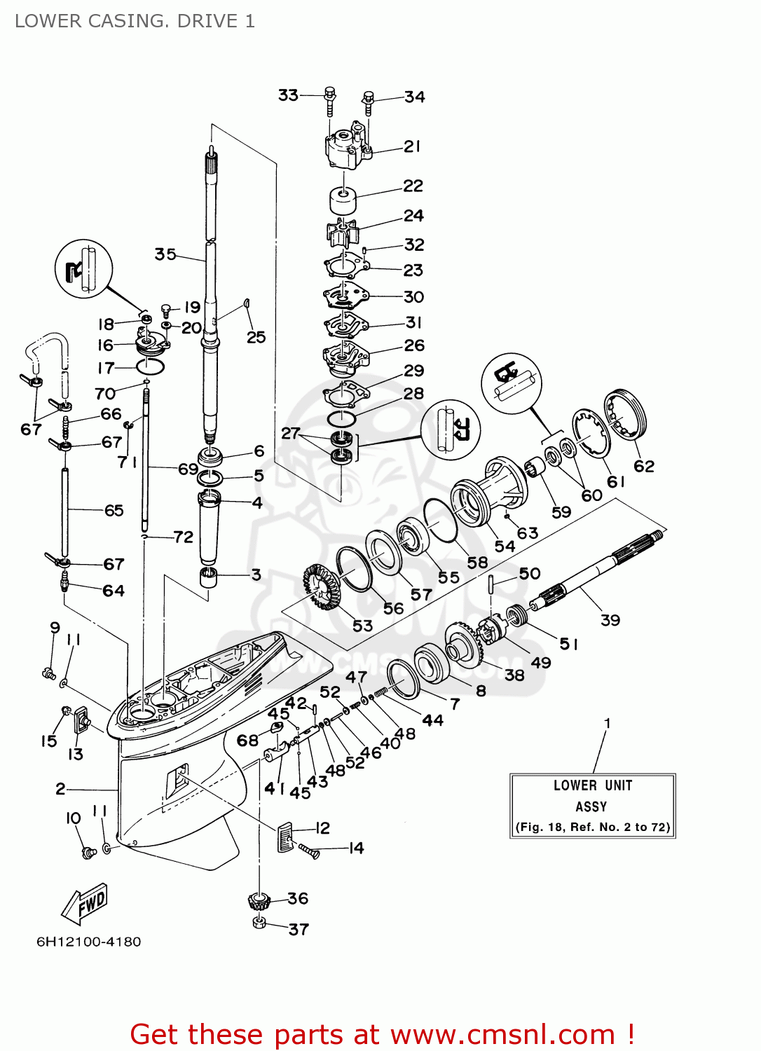 Yamaha HOUSING, BEARING 688453310094 Yamaha HOUSING, BEARING 688453310094