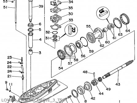 64J45300124D: Lower Unit Assy Yamaha - buy the 64J-45300-12-4D at CMSNL