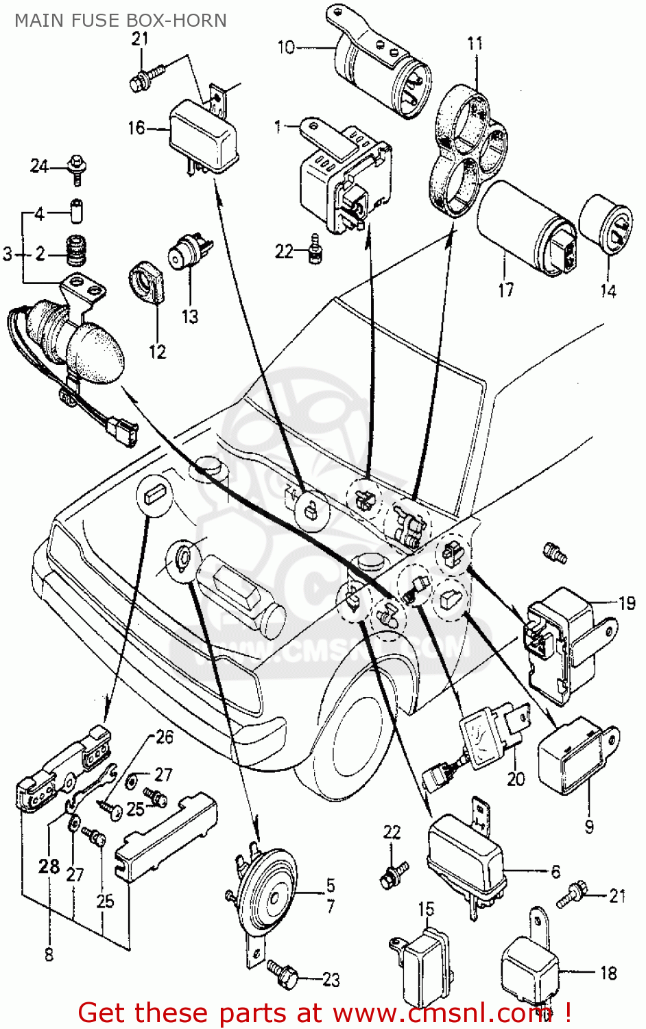 39190671951 Relay, Motor Antenna Honda buy the 39190671951 at CMSNL