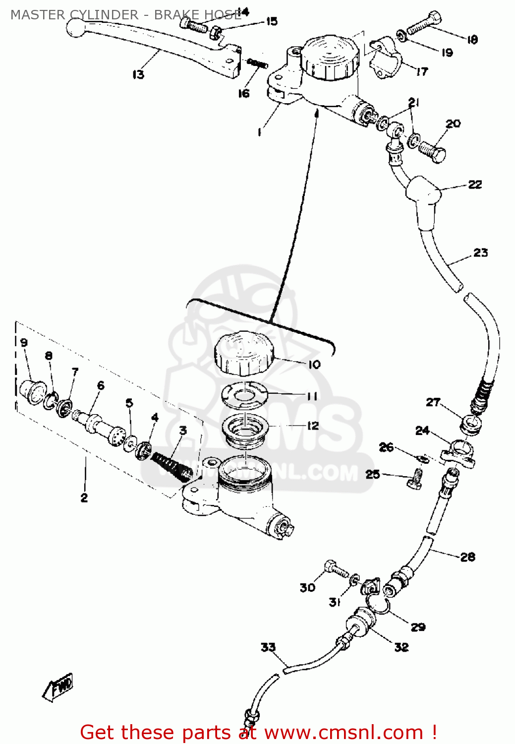 5812585030 Master Cylinder Assembly Yamaha buy the 5812585030 at CMSNL