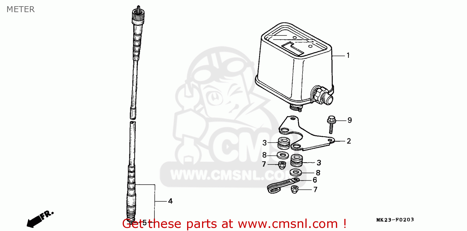 Honda CABLE ASSY.,SPEED 44830MN1670