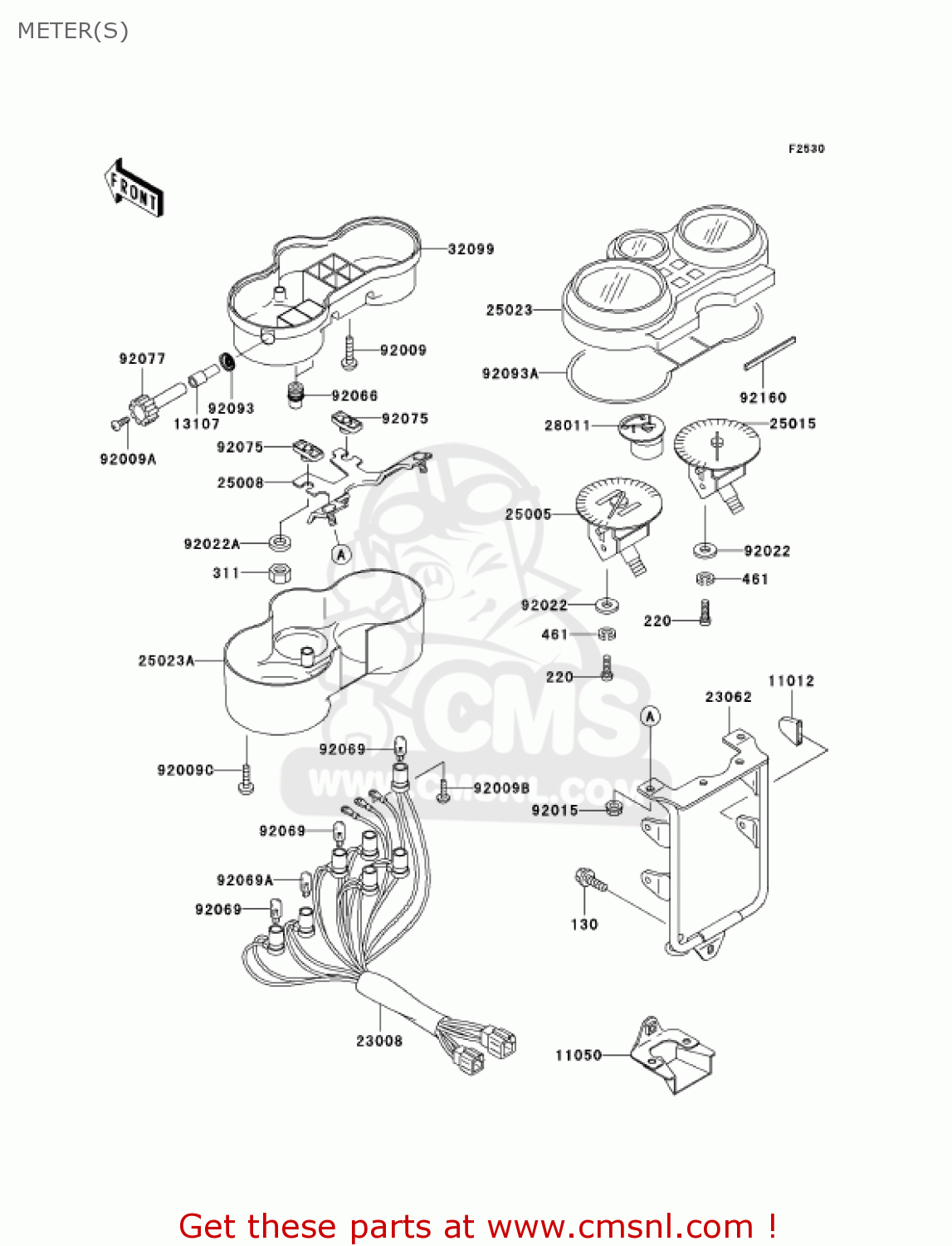 250231229: Cover-meter-upper Kawasaki - buy the 25023-1229 at CMSNL