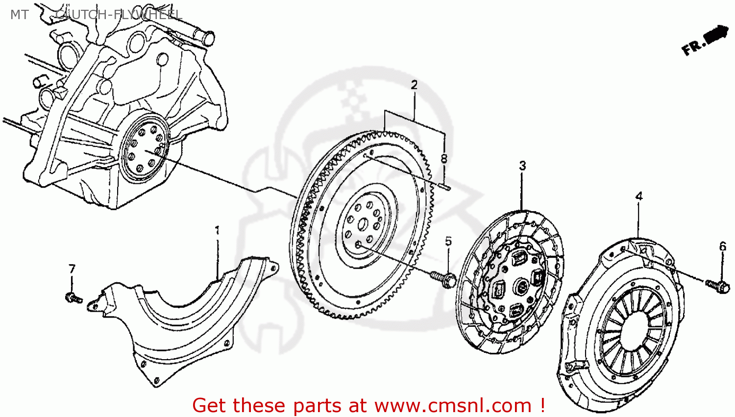 CLUTCH SET for ACCORD 1987 (H) 4DR LXI (KA) order at CMSNL
