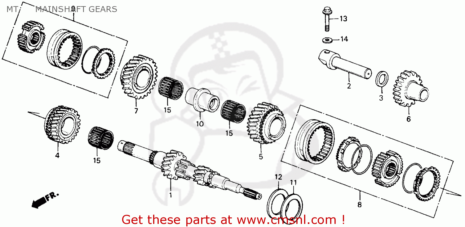 23210ph8600: Shaft Comp,main Honda - Buy The 23210-ph8-600 At Cmsnl