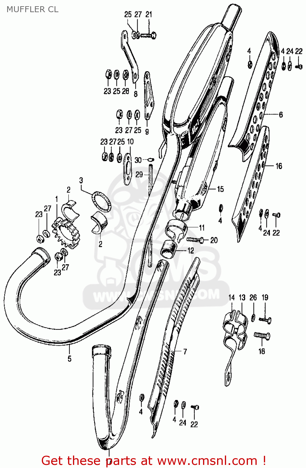 scrambler muffler