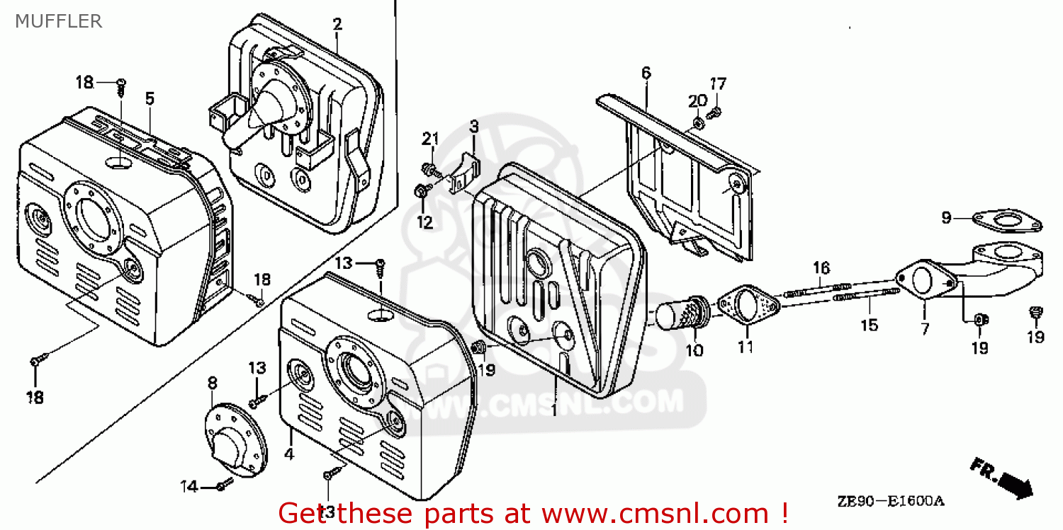Honda Part # 18321-ZF5-000