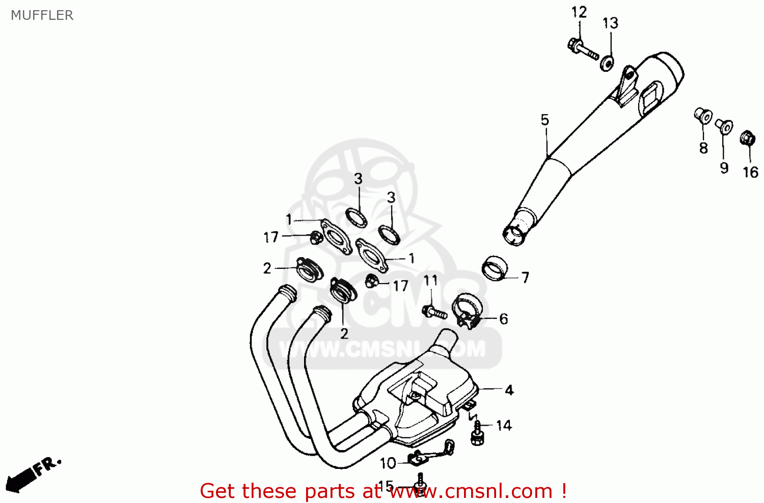 Packingmuffler For Gb500 Touristtrophy 1989 K Usa California Order