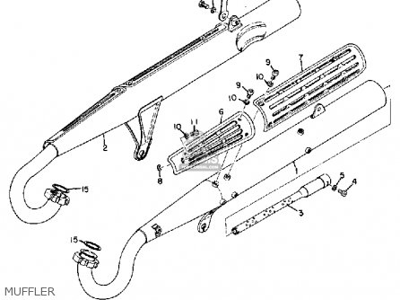 Exhaust Pipe Assembly, Left photo