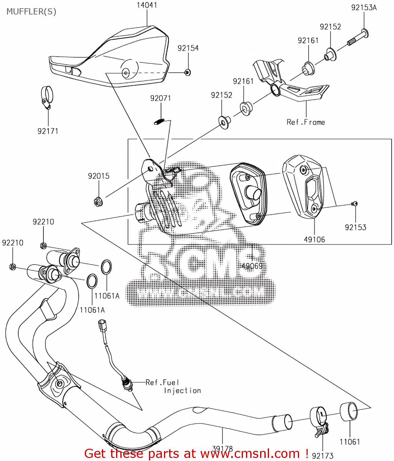 391780275: Manifold-comp-exhaust Kawasaki - Buy The 39178-0275 At Cmsnl