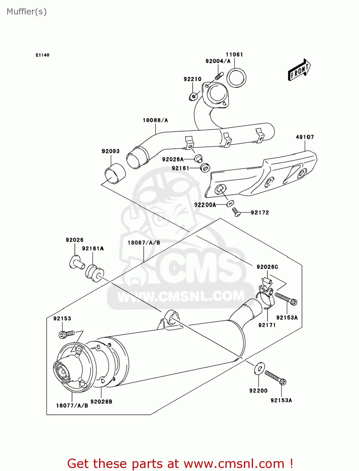 18077S003 Arresterspark Kawasaki buy the 18077S003 at CMSNL