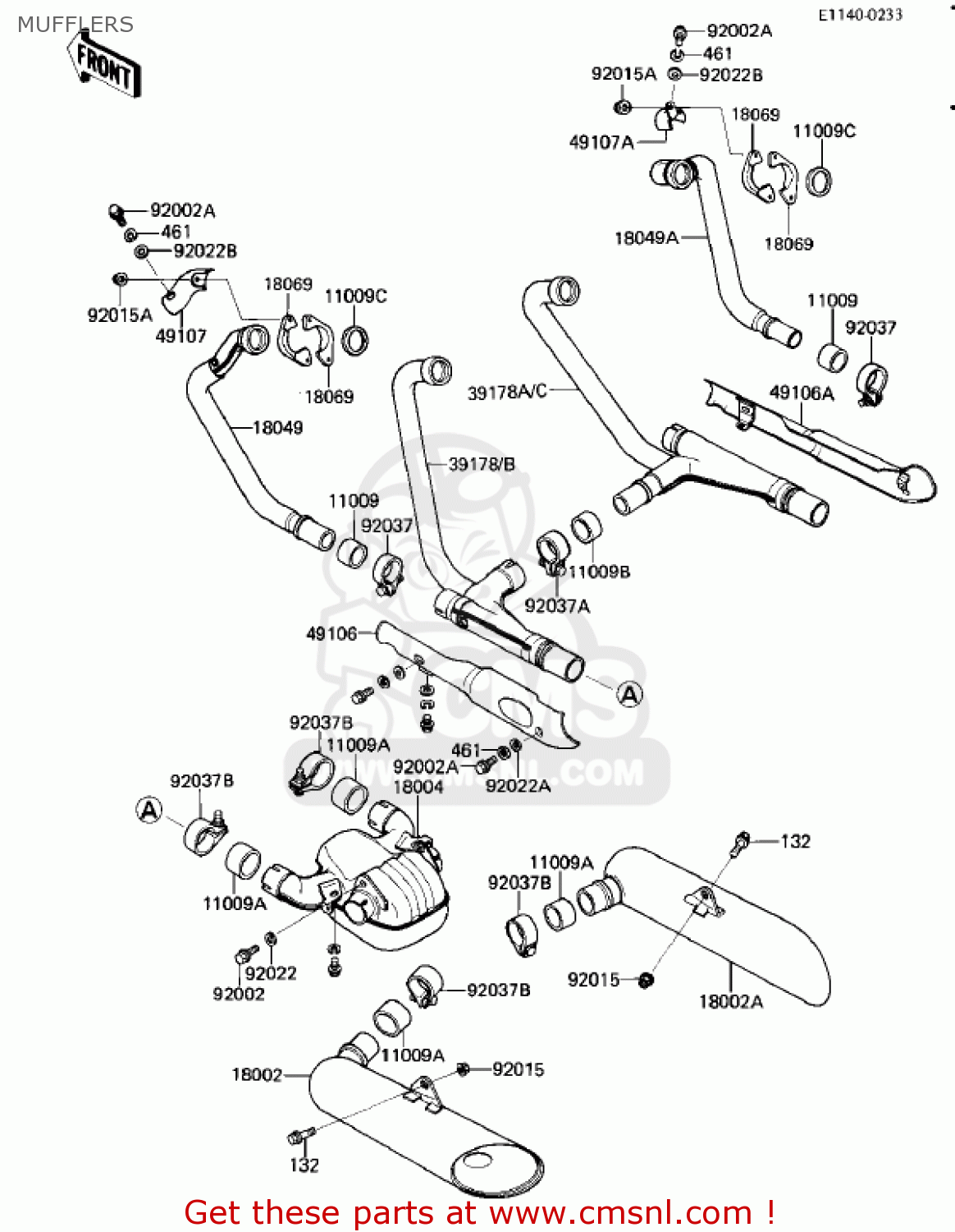391781103 Exhaust Kawasaki buy the 391781103 at CMSNL