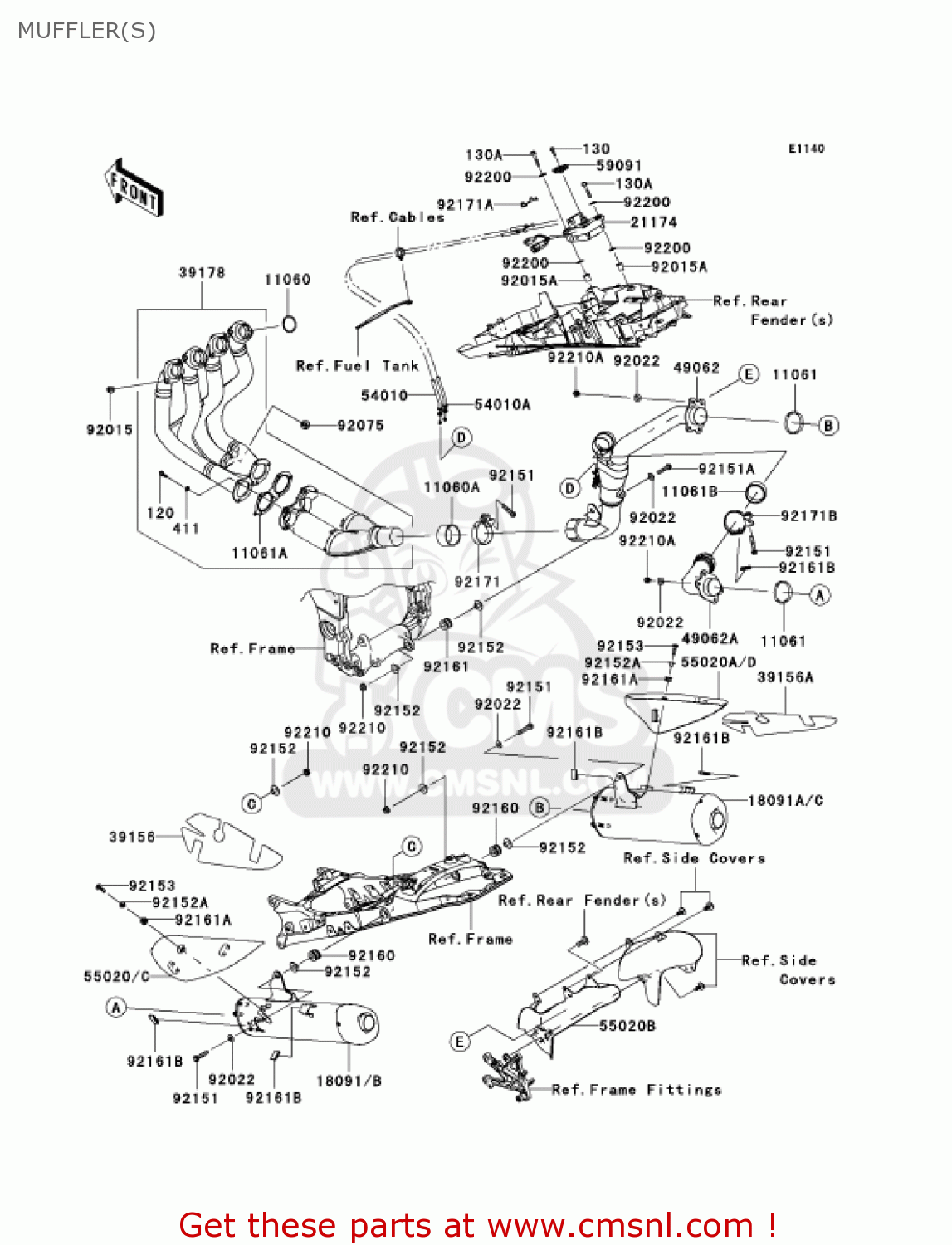 921611228: Damper Kawasaki - buy the 92161-1228 at CMSNL