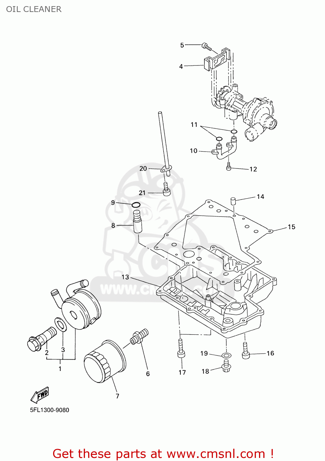 5FL1347000 Oil Cooler Assy Yamaha buy the 5FL1347000 at CMSNL