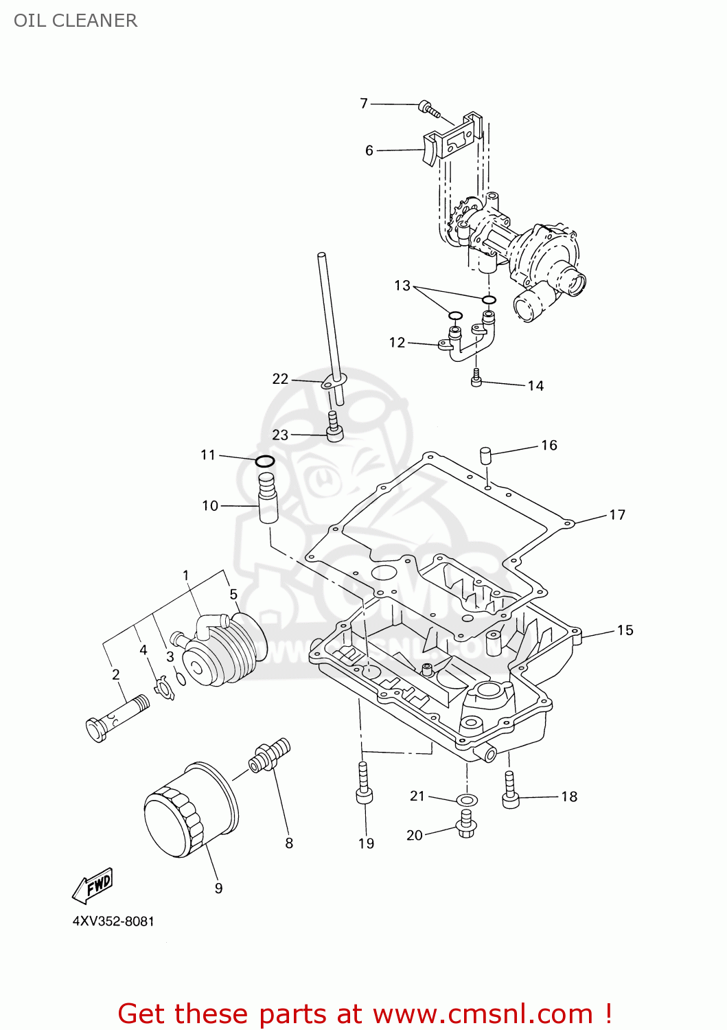 5PW1349000: Relief Valve Assy Yamaha - buy the 5PW-13490-00 at CMSNL