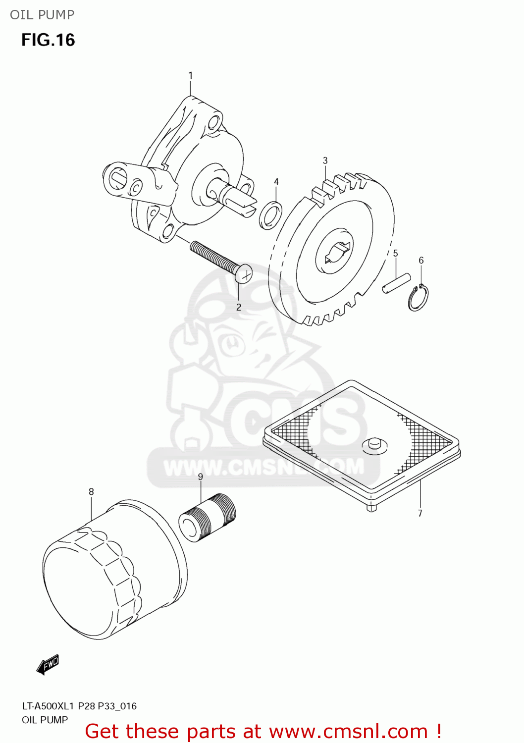1633131H00 Gear,oil Pump Driven Suzuki buy the 1633131H00 at CMSNL
