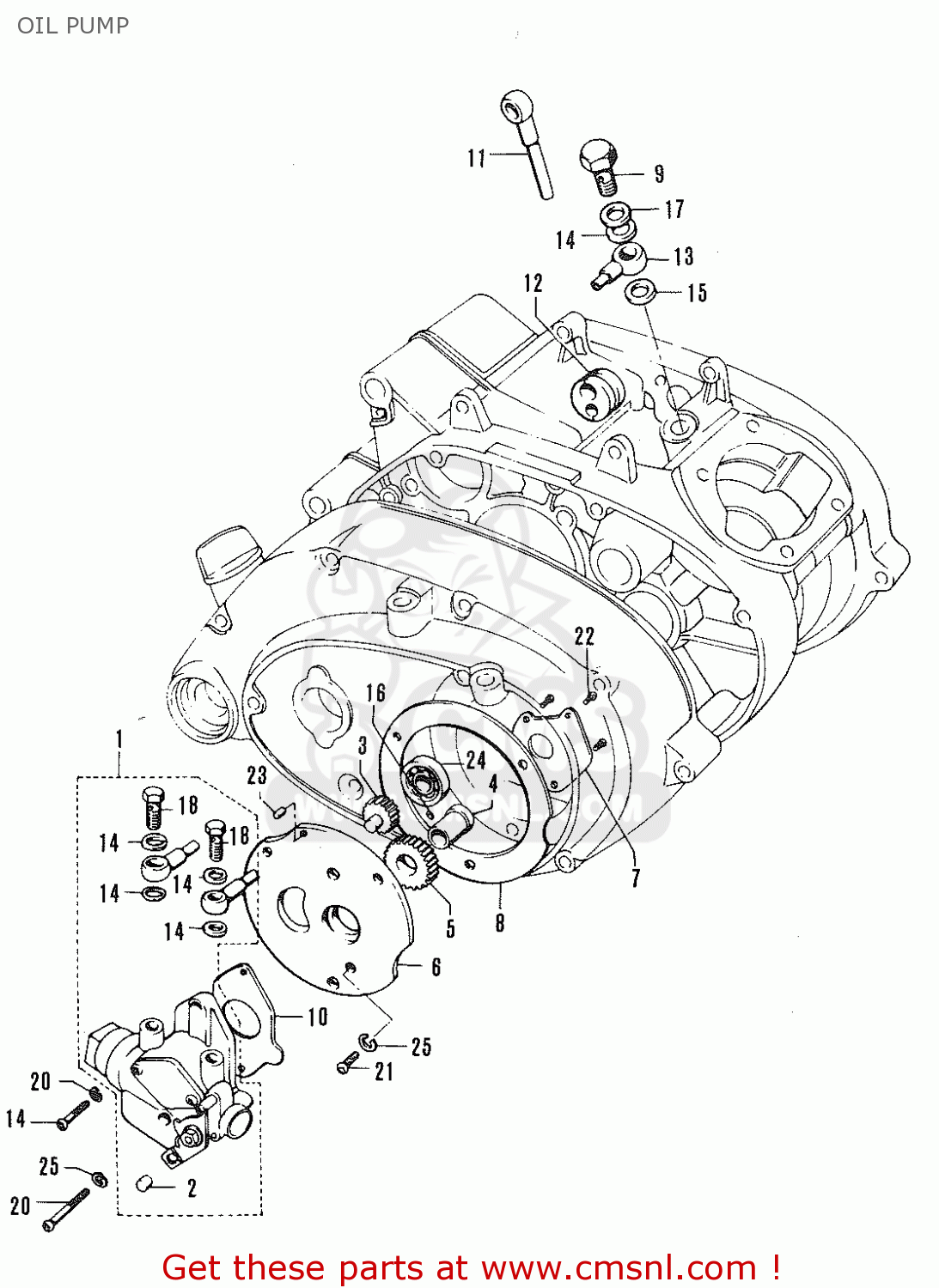 GEAR,OIL PUMP DRIVE for B100P order at CMSNL