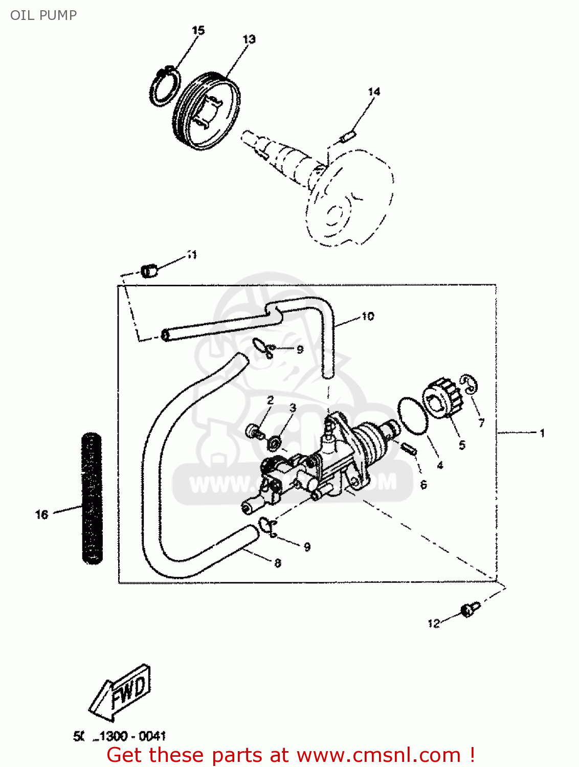 5MEE310000: Oil Pump Assy Yamaha - buy the 5ME-E3100-00 at CMSNL