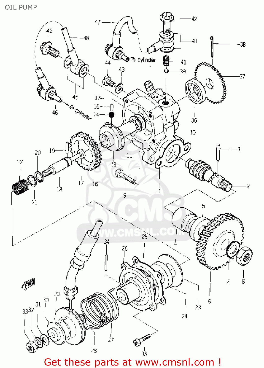 1321310102 Oil Pump Assembly (1321310101) Iso Yamaha buy the 132