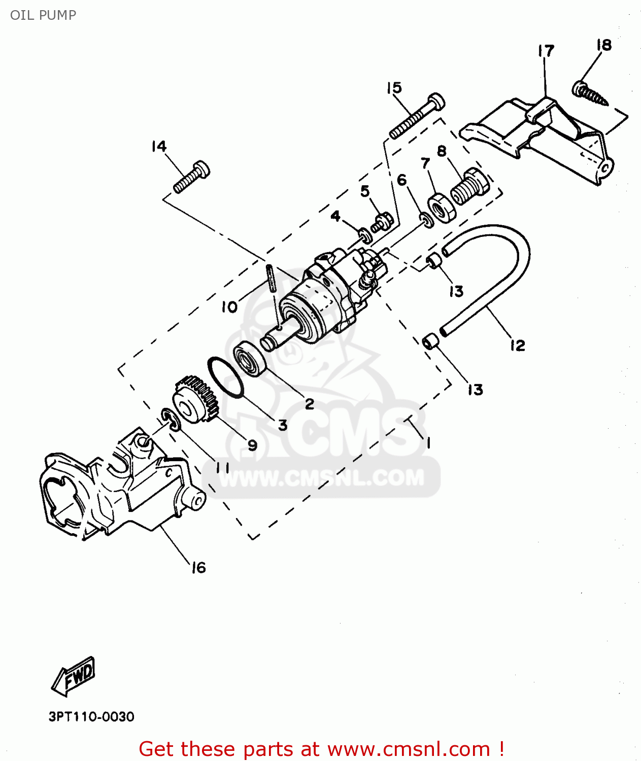 COVER, OIL PUMP for PW50-1 2000 (Y) USA - order at CMSNL