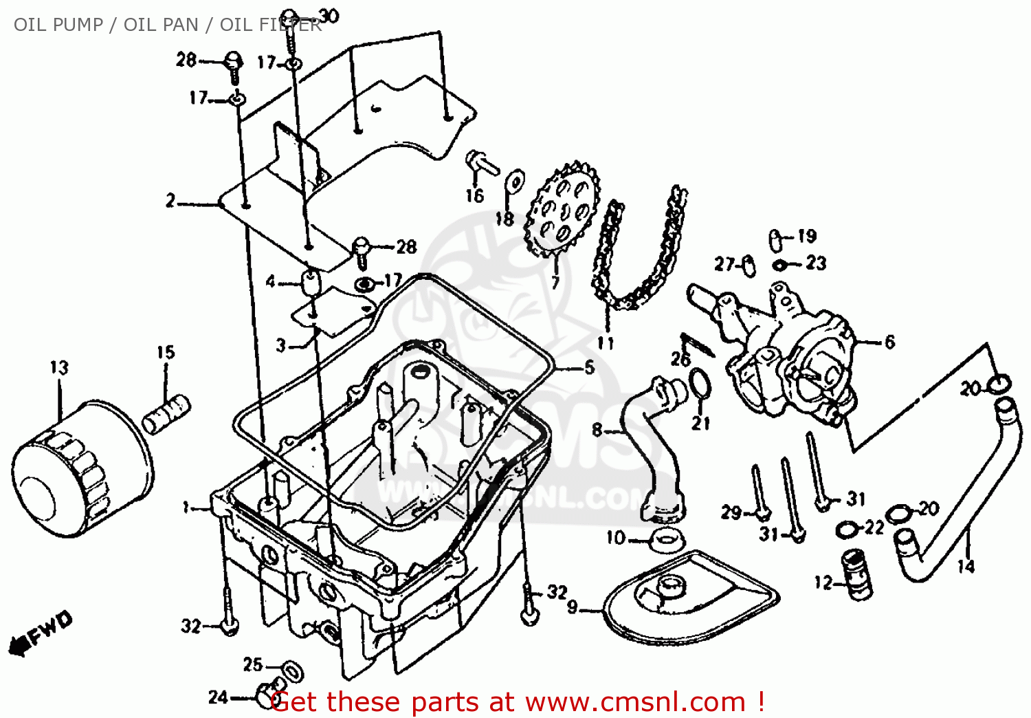 COLLAR BAFFLE PLA for VF1000R 1985 (F) - order at CMSNL