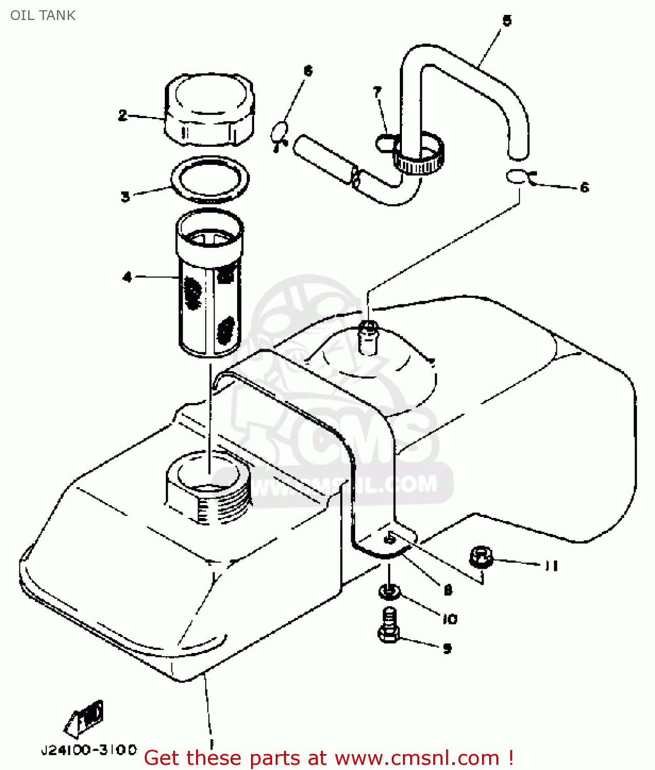 TANK, OIL for G1-A G1-A1 GOLF CAR 1979-1980 - order at CMSNL