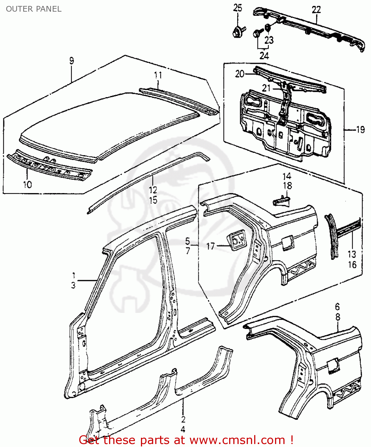 70312SA6310ZZ: Gutter R Roof Honda - buy the 70312-SA6-310ZZ at CMSNL