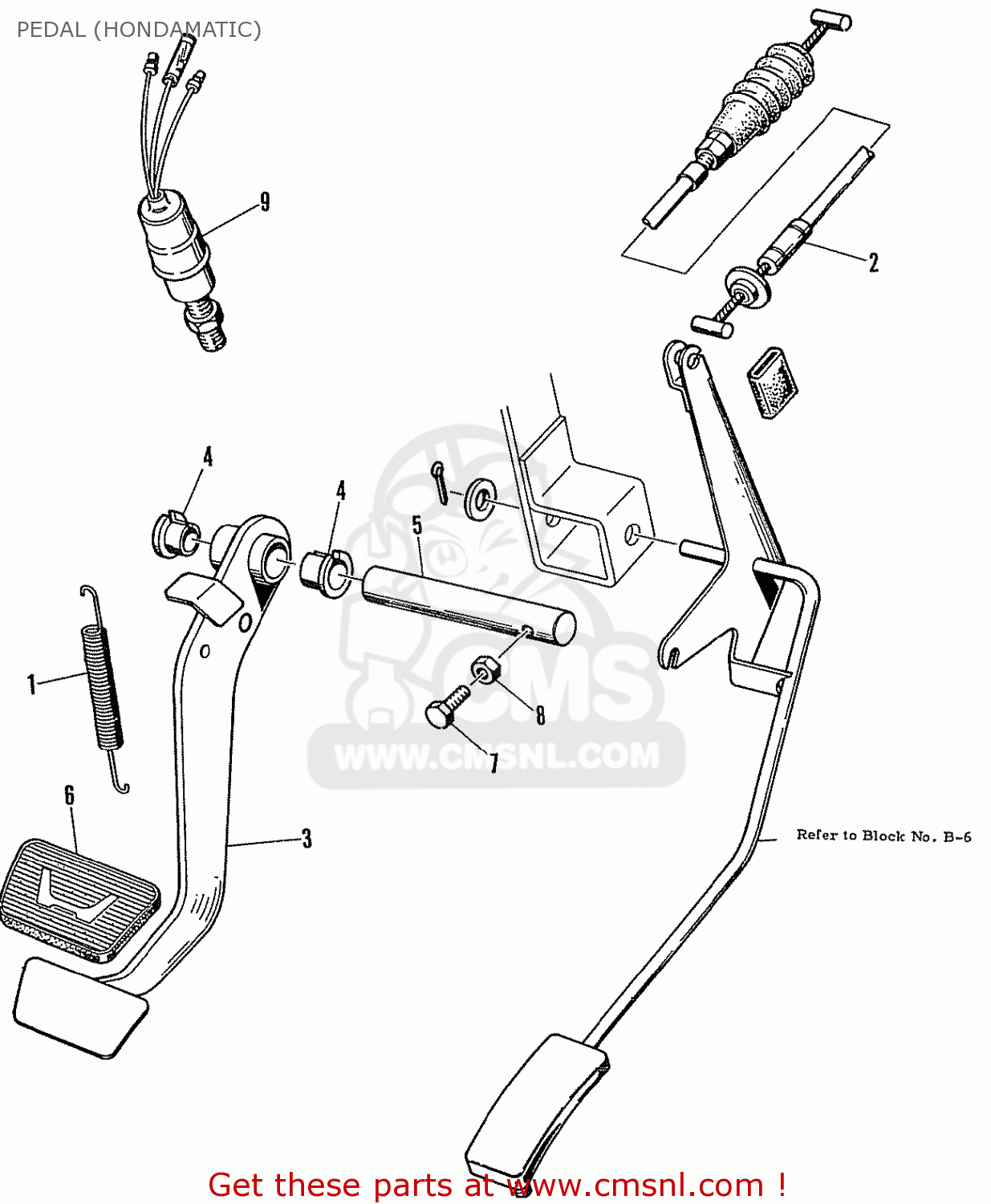 46545580000 Pad,brake Pedal Honda buy the 46545580000 at CMSNL