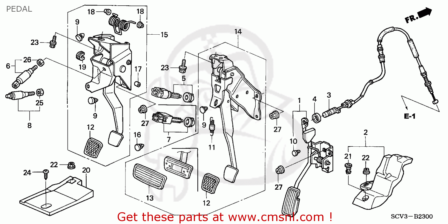 46901SCVA01 Pedal Assy Set,cl Honda buy the 46901SCVA01 at CMSNL