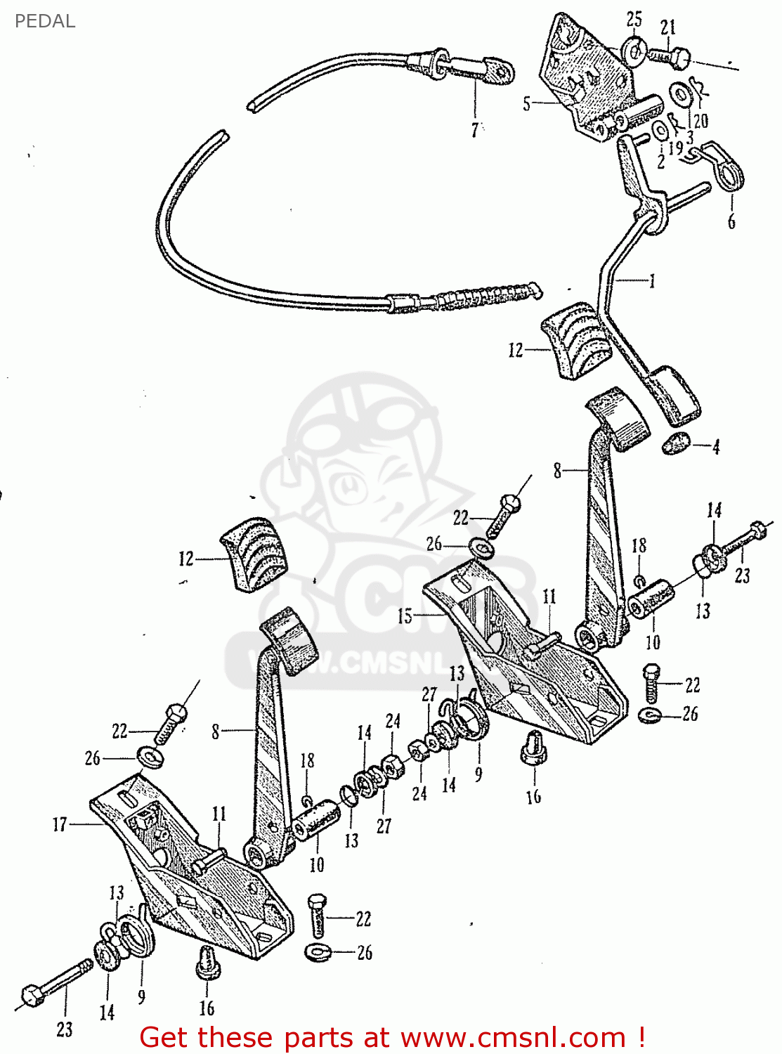 17810500020 Pedal, Accelerator Honda buy the 17810500020 at CMSNL