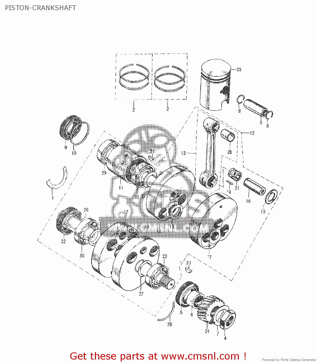 0004230042 Left Crankshaft Bearing Housing Suzuki buy the 00042
