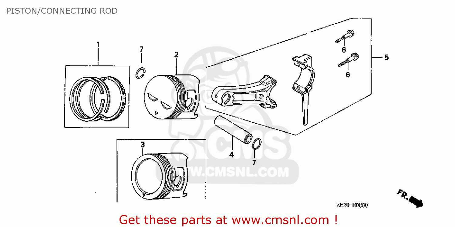 13101ZE2000 Piston Honda buy the 13101ZE2000 at CMSNL