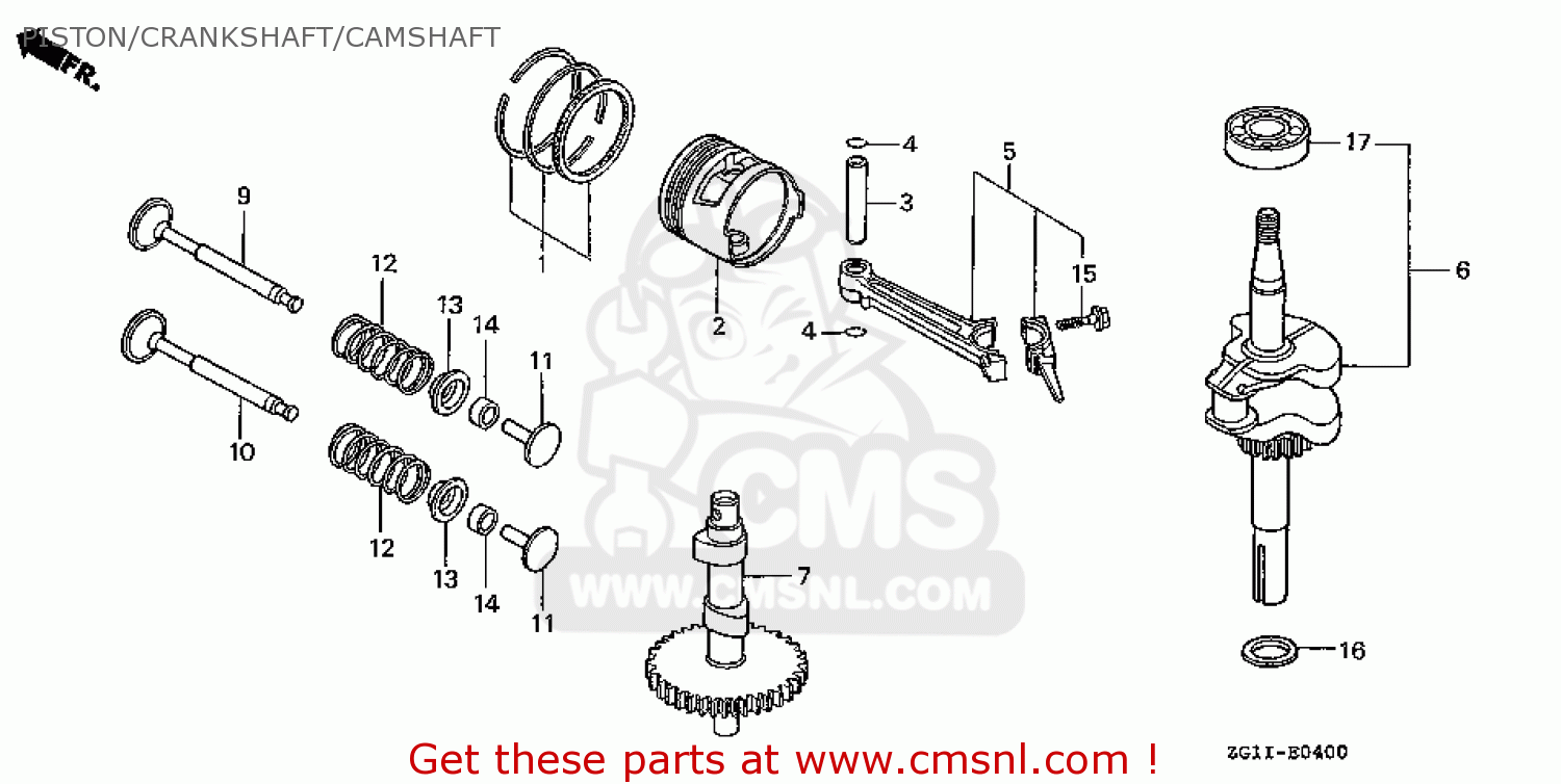 LIFTER,VALVE for GV100\A1\13ZG1IE1 - order at CMSNL honda gx670 wiring 