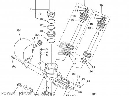 (63P43800004D) POWER TRIM & TILT ASSY (63P43800004D) POWER TRIM & TILT ASSY