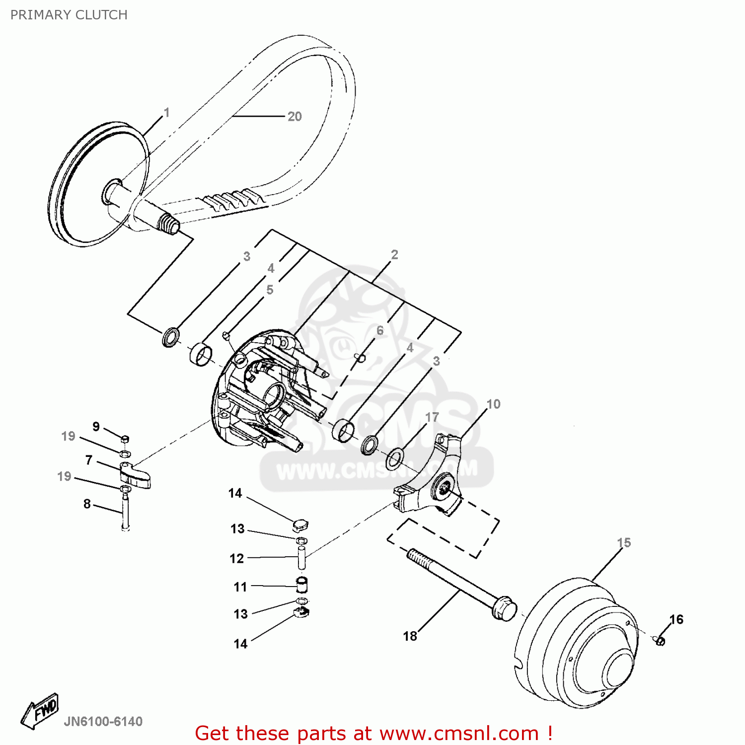 PRIMARY FXD SHEAVE for G16-AP/AR 1996/1997 - order at CMSNL