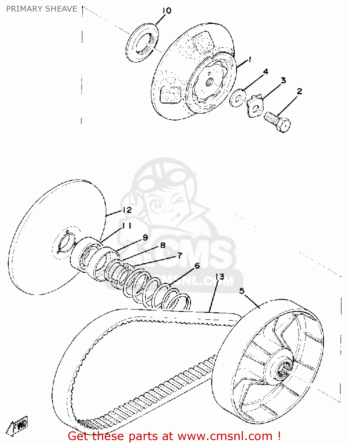 8F31762000 Primary Sliding Sheave Comp Yamaha buy the 8F31762000