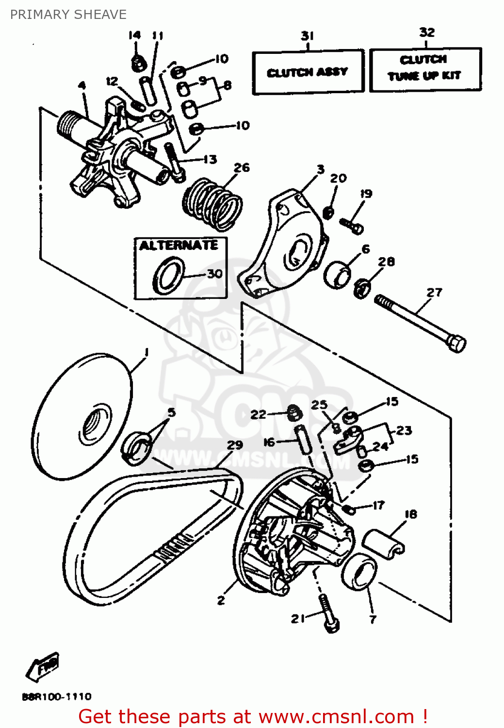 88R0000050 Clutch Tune Up Kit (p) Yamaha buy the 88R0000050 at CMSNL